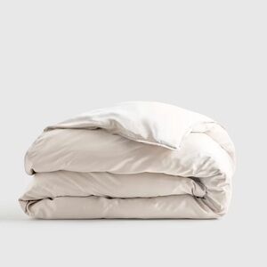 NWOT QUINCE Bamboo Duvet Cover Full/Queen Sand 3796